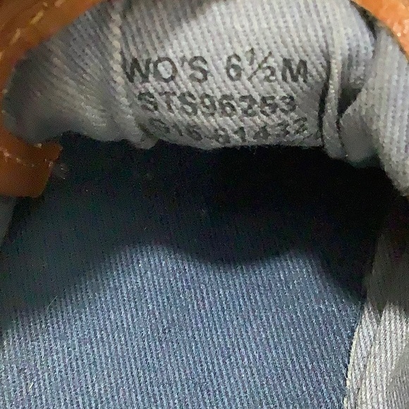 Sperry top sider leather trim wool blend slip on sneakers women size 6.5 M EUC - Picture 5 of 14